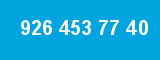 926 453 77 40 926 453 77 40